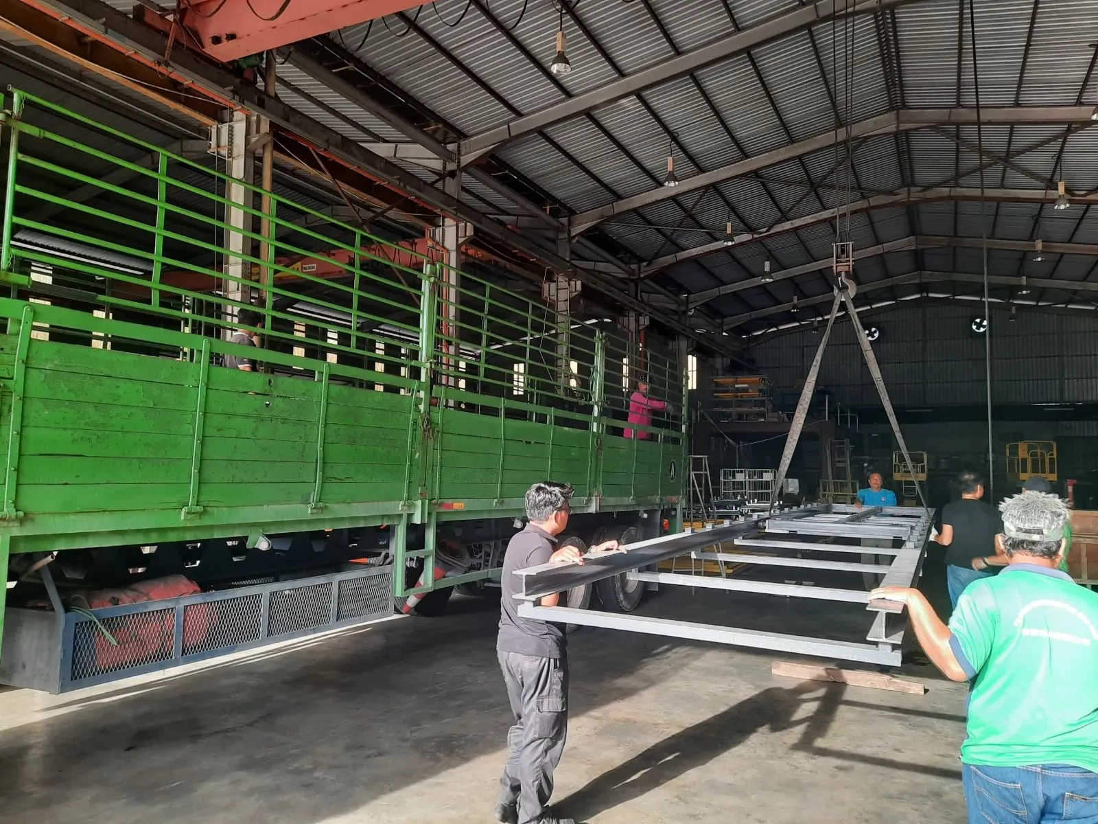Loading Onto The Lorry For Delivery At Customer Site